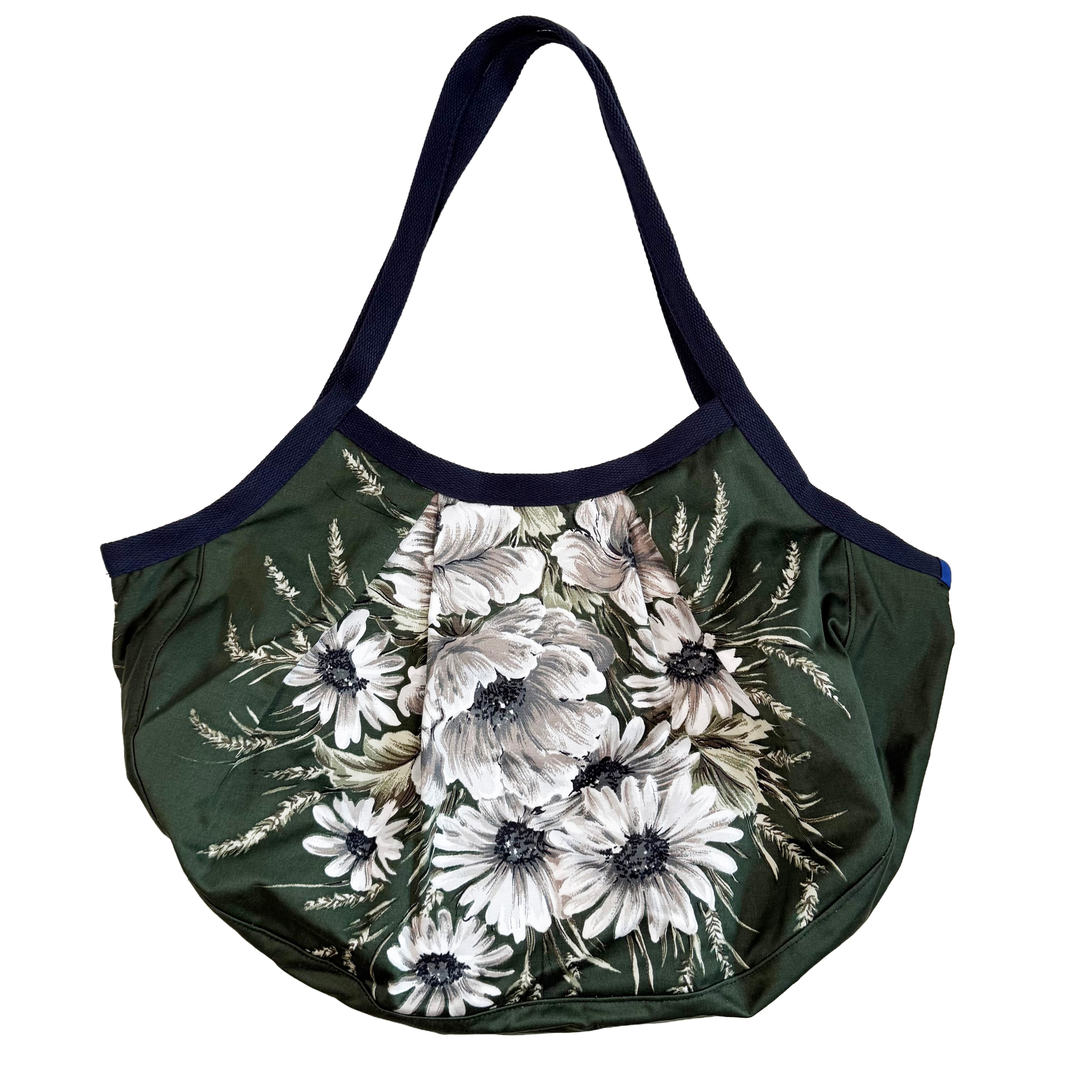 Floral Green Shopper Bag