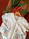 Sailor Collar Embroidered Blouse